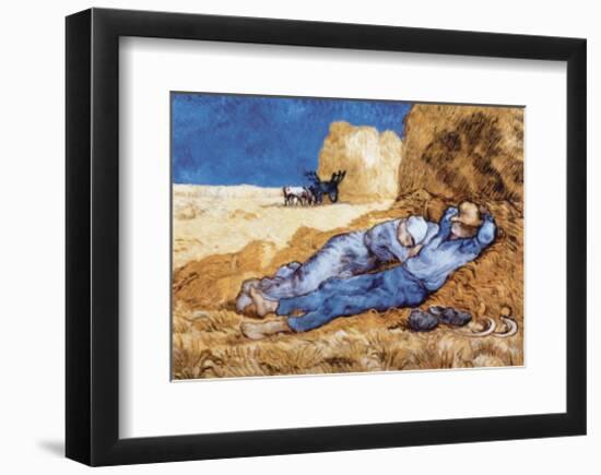 Midday Rest (after Millet), c.1890-Vincent van Gogh-Framed Art Print