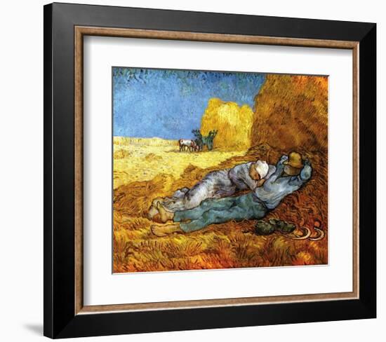 Midday Rest (after Millet), c.1890-Vincent van Gogh-Framed Giclee Print