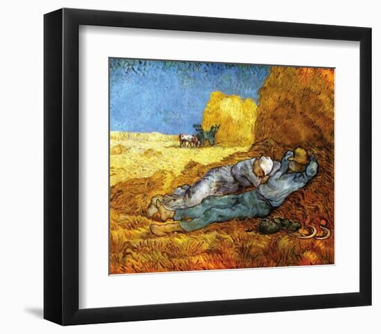 Midday Rest (after Millet), c.1890-Vincent van Gogh-Framed Giclee Print