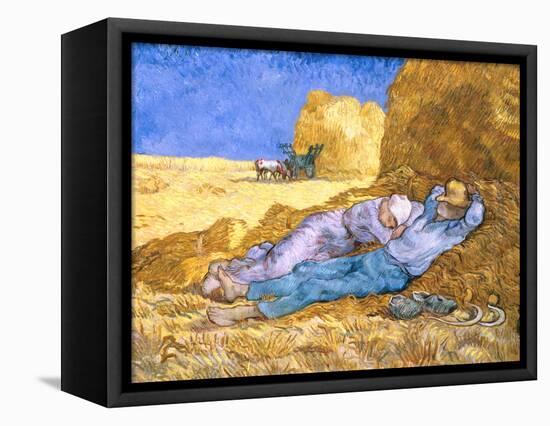 Midday Rest (after Millet), c.1890-Vincent van Gogh-Framed Premier Image Canvas