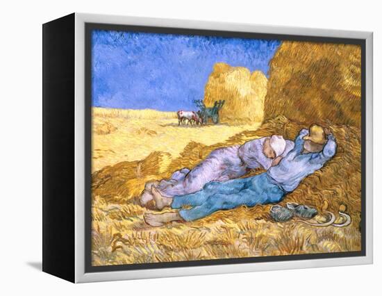 Midday Rest (after Millet), c.1890-Vincent van Gogh-Framed Premier Image Canvas