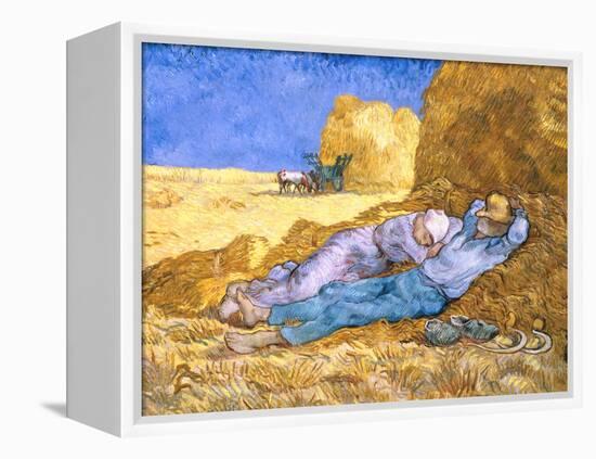 Midday Rest (after Millet), c.1890-Vincent van Gogh-Framed Premier Image Canvas