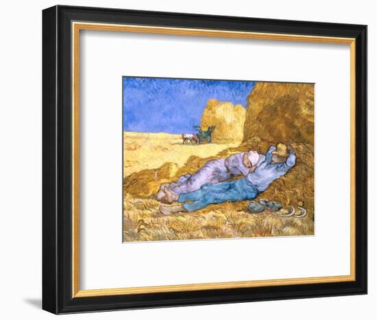 Midday Rest (after Millet), c.1890-Vincent van Gogh-Framed Premium Giclee Print