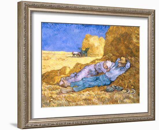 Midday Rest (after Millet), c.1890-Vincent van Gogh-Framed Giclee Print