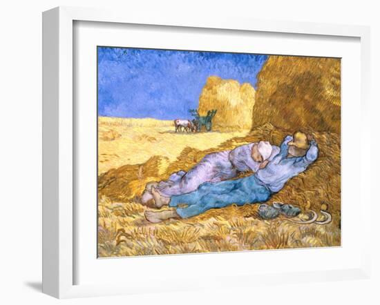 Midday Rest (after Millet), c.1890-Vincent van Gogh-Framed Giclee Print