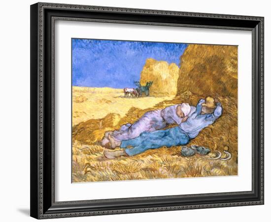 Midday Rest (after Millet), c.1890-Vincent van Gogh-Framed Giclee Print