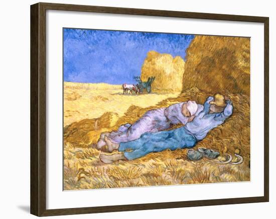 Midday Rest (after Millet), c.1890-Vincent van Gogh-Framed Giclee Print