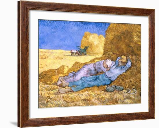 Midday Rest (after Millet), c.1890-Vincent van Gogh-Framed Giclee Print