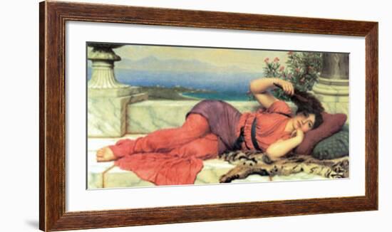 Midday Rest, c.1910-John William Godward-Framed Art Print