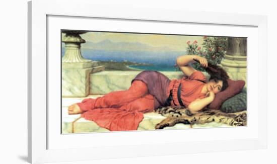 Midday Rest, c.1910-John William Godward-Framed Art Print