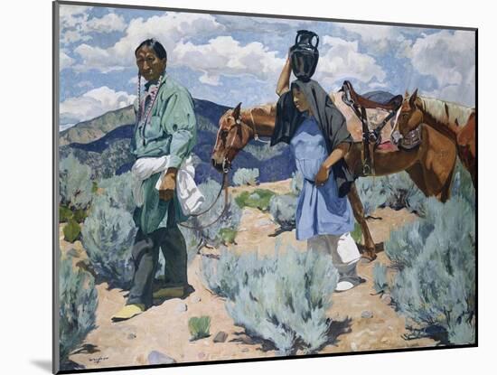 Midday-Walter Ufer-Mounted Giclee Print