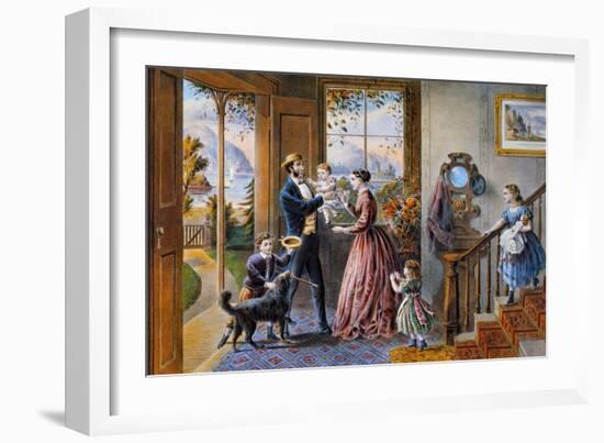 Middle Age, 1868-Currier & Ives-Framed Giclee Print