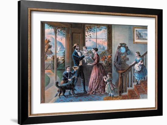 Middle Age-Currier & Ives-Framed Art Print