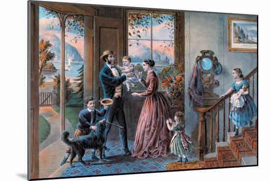 Middle Age-Currier & Ives-Mounted Art Print