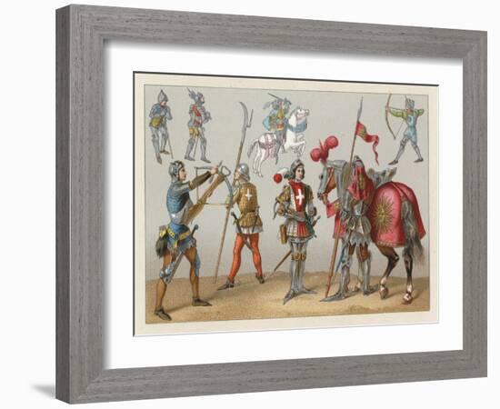 Middle Ages Costume-French School-Framed Giclee Print