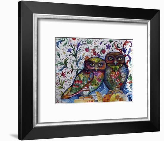 Middle Ages Owls-Oxana Zaika-Framed Giclee Print