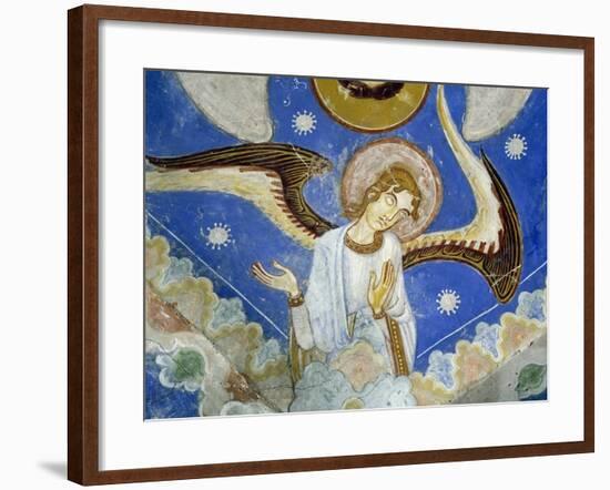 Middle Angels, Detail of Eastern Arm of Frescoed Stone Cross-null-Framed Giclee Print