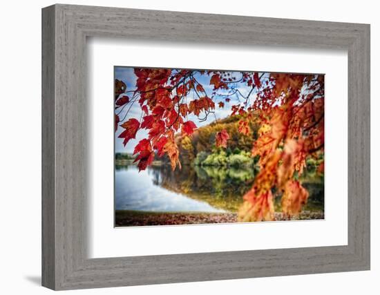 Middle Autumn Dreamscape Lebanon New Jersey-George Oze-Framed Photographic Print