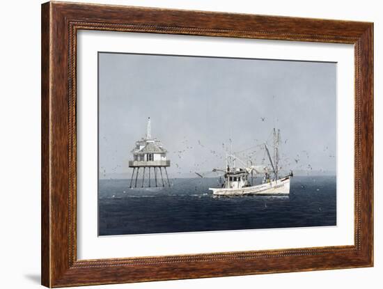 Middle Bay Light-David Knowlton-Framed Giclee Print