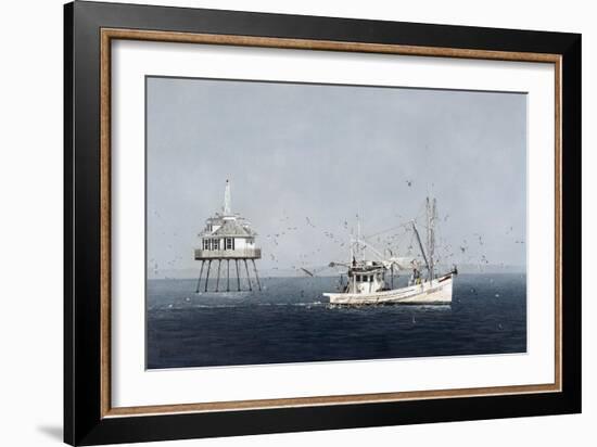 Middle Bay Light-David Knowlton-Framed Giclee Print