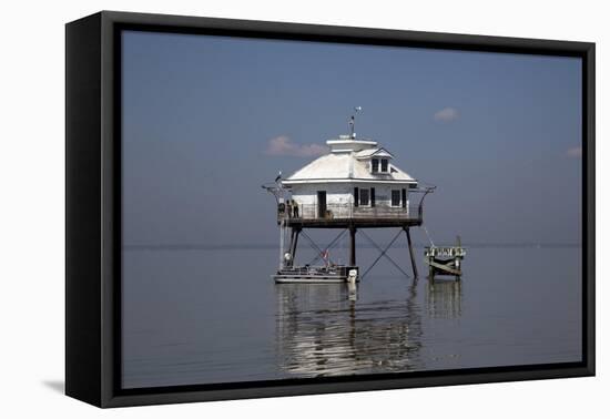 Middle Bay Or Mobile Bay Lighthouse, Mobile Bay, Alabama-Carol Highsmith-Framed Stretched Canvas
