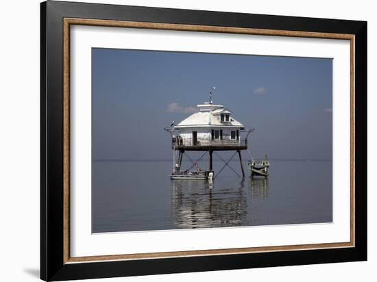 Middle Bay Or Mobile Bay Lighthouse, Mobile Bay, Alabama-Carol Highsmith-Framed Art Print