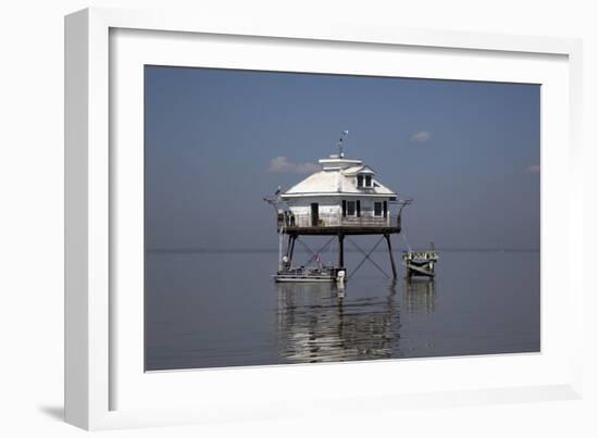 Middle Bay Or Mobile Bay Lighthouse, Mobile Bay, Alabama-Carol Highsmith-Framed Art Print