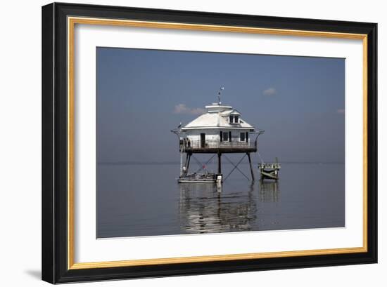 Middle Bay Or Mobile Bay Lighthouse, Mobile Bay, Alabama-Carol Highsmith-Framed Art Print