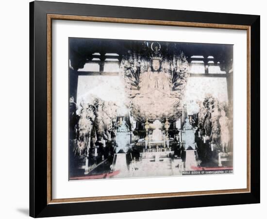 Middle Buddha, Sanjusangendo Temple, Kyoto, Japan-null-Framed Giclee Print