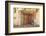 Middle East, Arabian Peninsula, Al Batinah South. Old carved wooden door on a building in Oman.-Emily Wilson-Framed Photographic Print