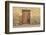 Middle East, Arabian Peninsula, Al Batinah South. Old wooden door on a building in Oman.-Emily Wilson-Framed Photographic Print