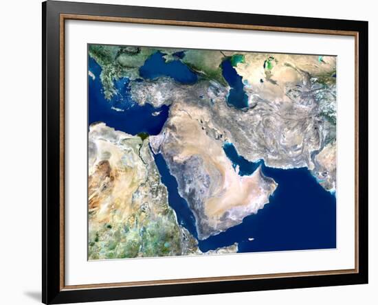 Middle East, Satellite Image-PLANETOBSERVER-Framed Photographic Print