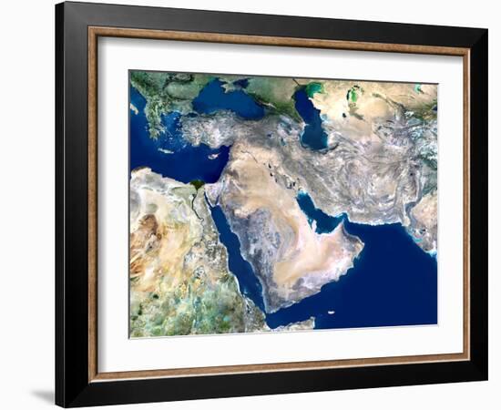Middle East, Satellite Image-PLANETOBSERVER-Framed Photographic Print