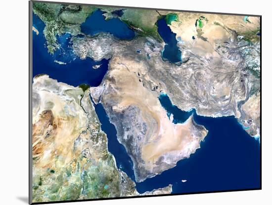 Middle East, Satellite Image-PLANETOBSERVER-Mounted Photographic Print