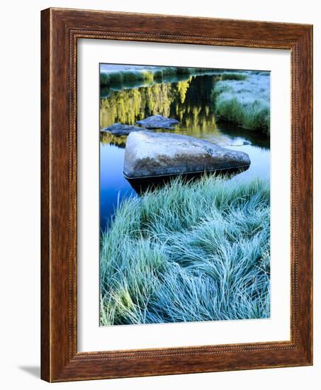 Middle Popo Agie River. Meadow in Tayo Park. Shoshone NF, Wyoming-Scott T. Smith-Framed Photographic Print