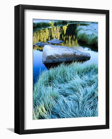 Middle Popo Agie River. Meadow in Tayo Park. Shoshone NF, Wyoming-Scott T. Smith-Framed Photographic Print