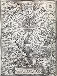 Atlas Cosmology, 16th Century Artwork-Middle Temple Library-Photographic Print