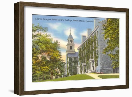 Middlebury College, Middlebury, Vermont-null-Framed Art Print