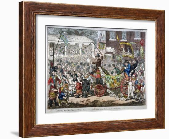 Middlesex-Election, 1804. a Long Pull, a Strong Pull and a Pull All Together, 1804-James Gillray-Framed Giclee Print