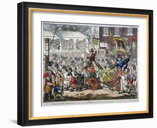 Middlesex-Election, 1804. a Long Pull, a Strong Pull and a Pull All Together, 1804-James Gillray-Framed Giclee Print