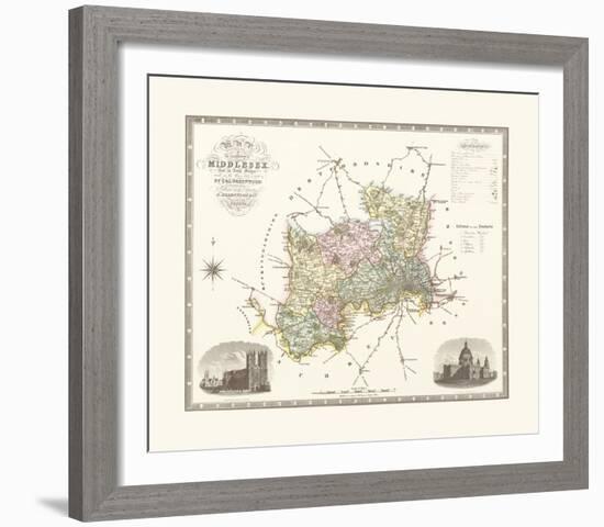 Middlesex-C & J Greenwood-Framed Premium Giclee Print