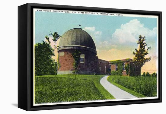 Middletown, Connecticut - Exterior View of Van Vleck Observatory, Wesleyan U-Lantern Press-Framed Stretched Canvas