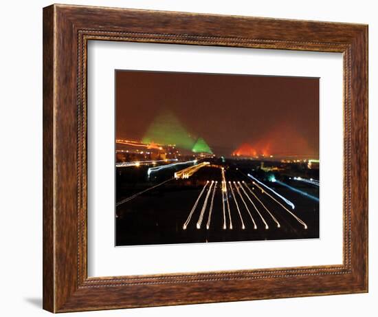 Mideast Egypt Pyramids New 7 Wonders-Amr Nabil-Framed Photographic Print