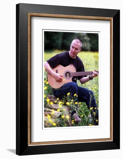 Midge Ure Playing Guitar June 2001-null-Framed Photographic Print