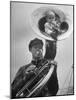 Midget Czech Showman Baron Richard Nowak, Blowing on a Trumpet-John Phillips-Mounted Photographic Print
