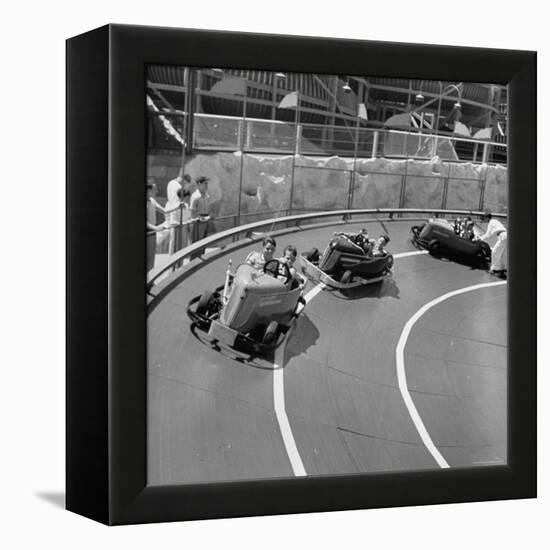 Midget Racing Cars at New York World's Fair-David Scherman-Framed Premier Image Canvas