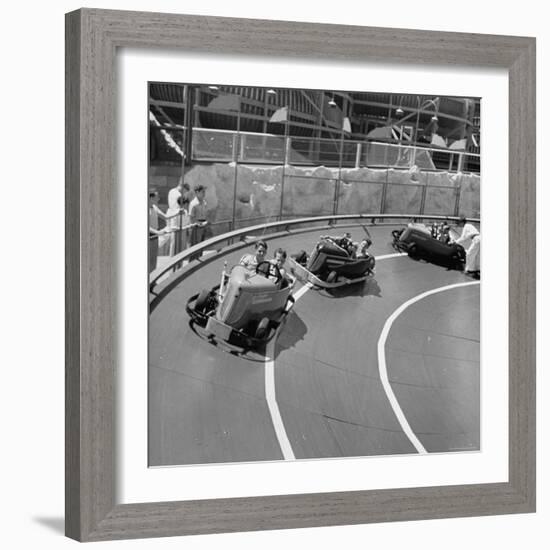 Midget Racing Cars at New York World's Fair-David Scherman-Framed Photographic Print