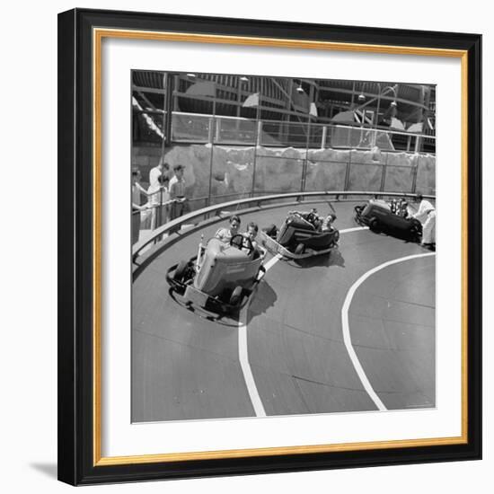 Midget Racing Cars at New York World's Fair-David Scherman-Framed Photographic Print