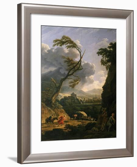 Midi Sur Terre, Le Coup De Vent (Gust of Wind), 1767-Claude Joseph Vernet-Framed Giclee Print