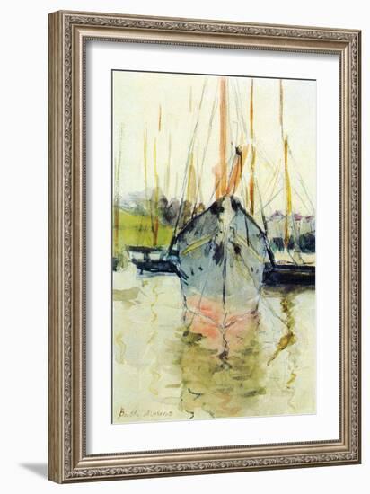 Midina at the Entrance to the Isle of Wight-Berthe Morisot-Framed Art Print